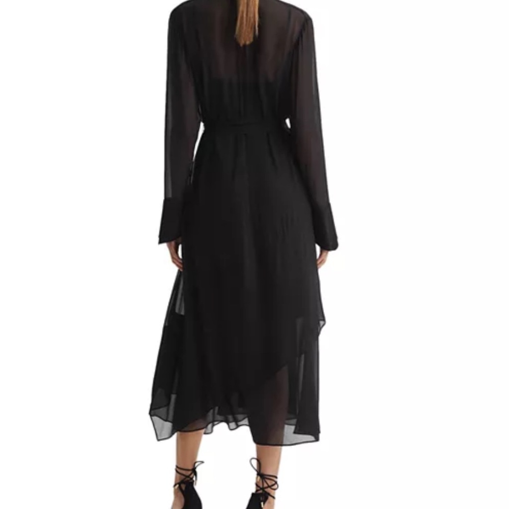 REISS Callie Ruffle Maxi Dress Size 8 - Picture 3 of 16